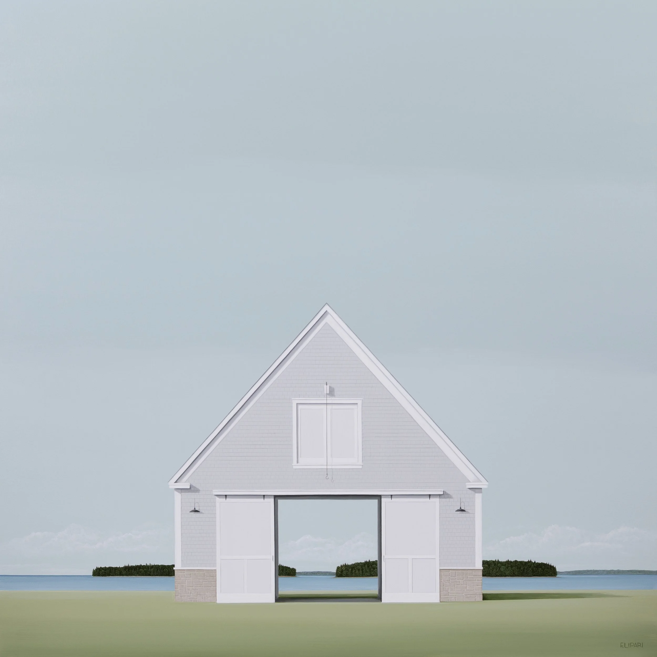   Bonds  | 2026, 43 × 43 acrylic and watercolor pencil on canvas 