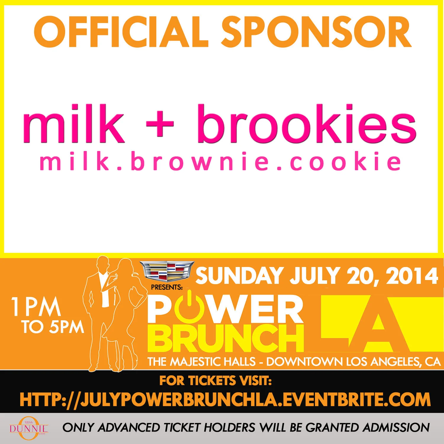 milk + brookies at Power Brunch LA on July 20