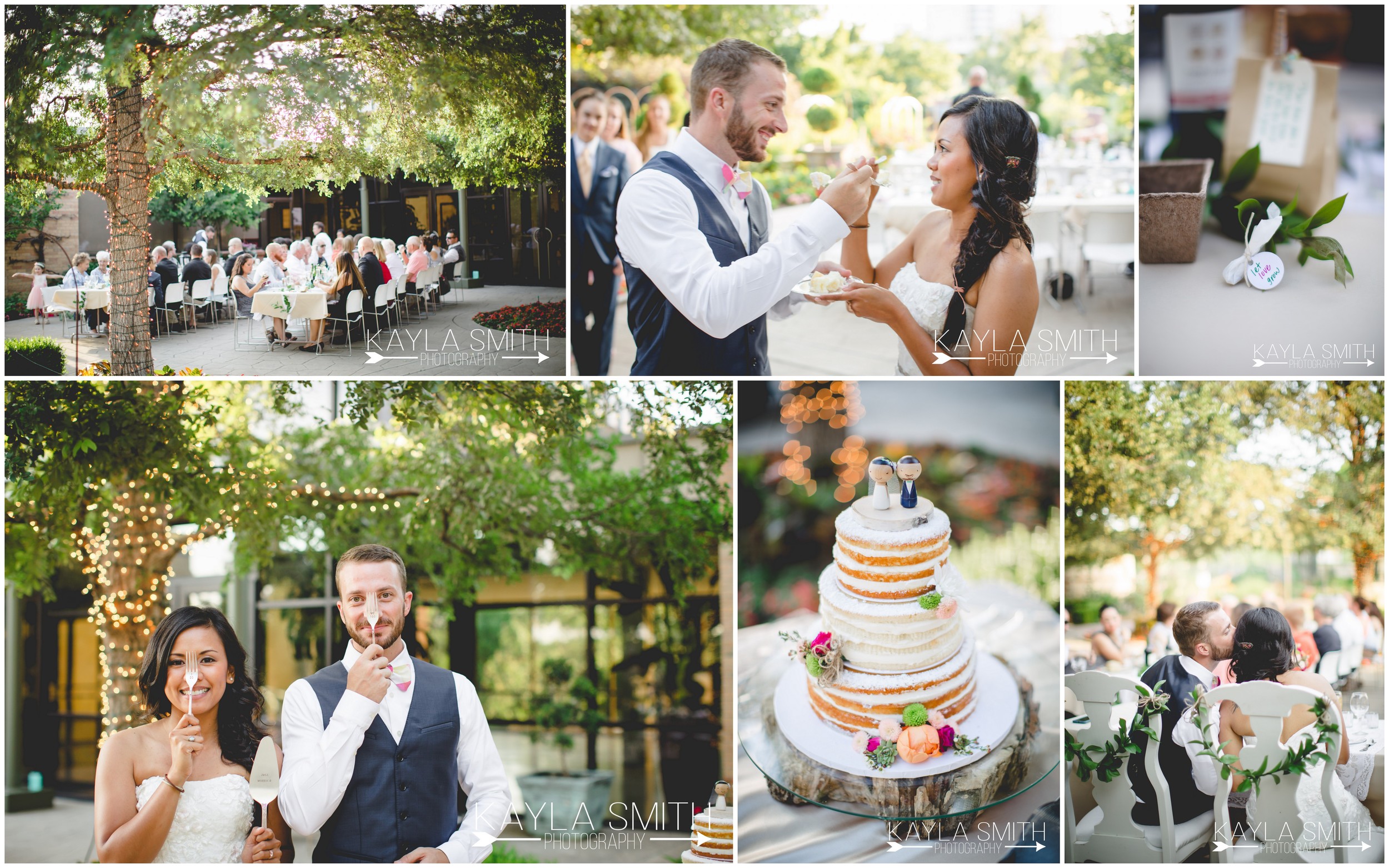 Stephanie Tyler Amarillo Botanical Gardens Wedding