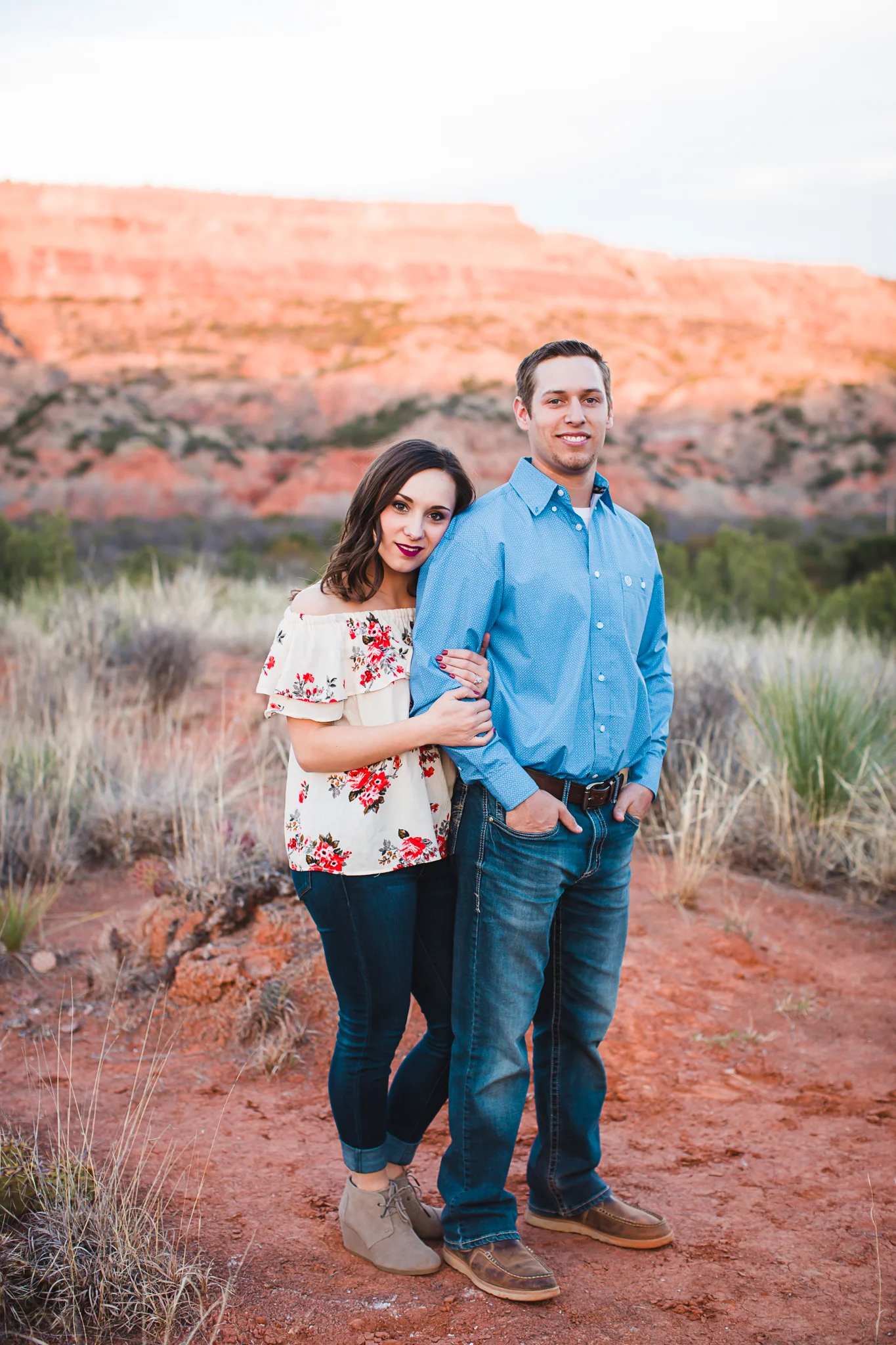 Celia + Blake | Springtime Engagement Photos in the Texas Panhandle 