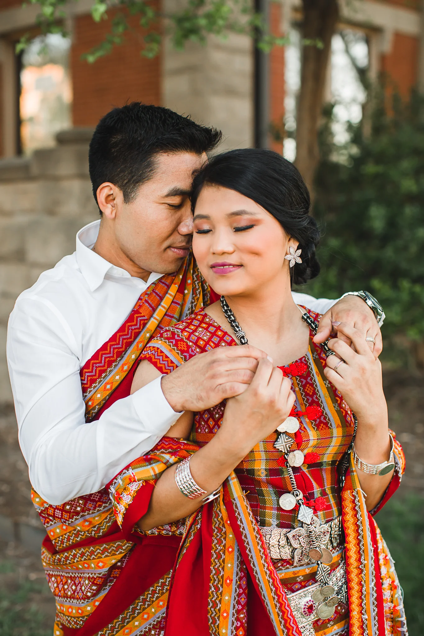 Hla Hla + Samuel | Downtown Amarillo Engagement Photos