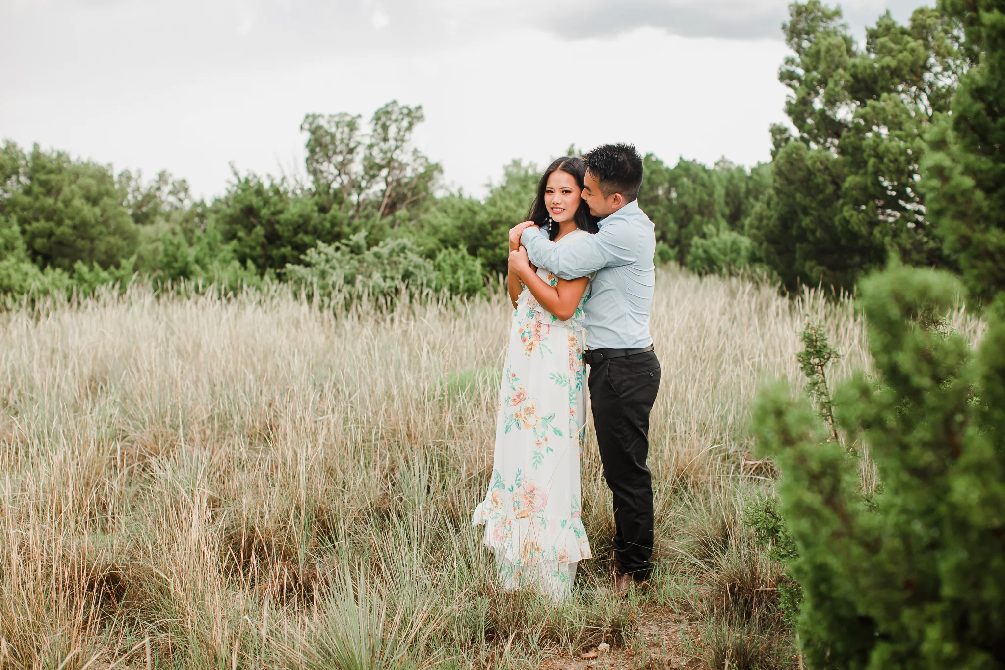 Ling + Dawt | Vibrant Amarillo, Texas Engagement Session 