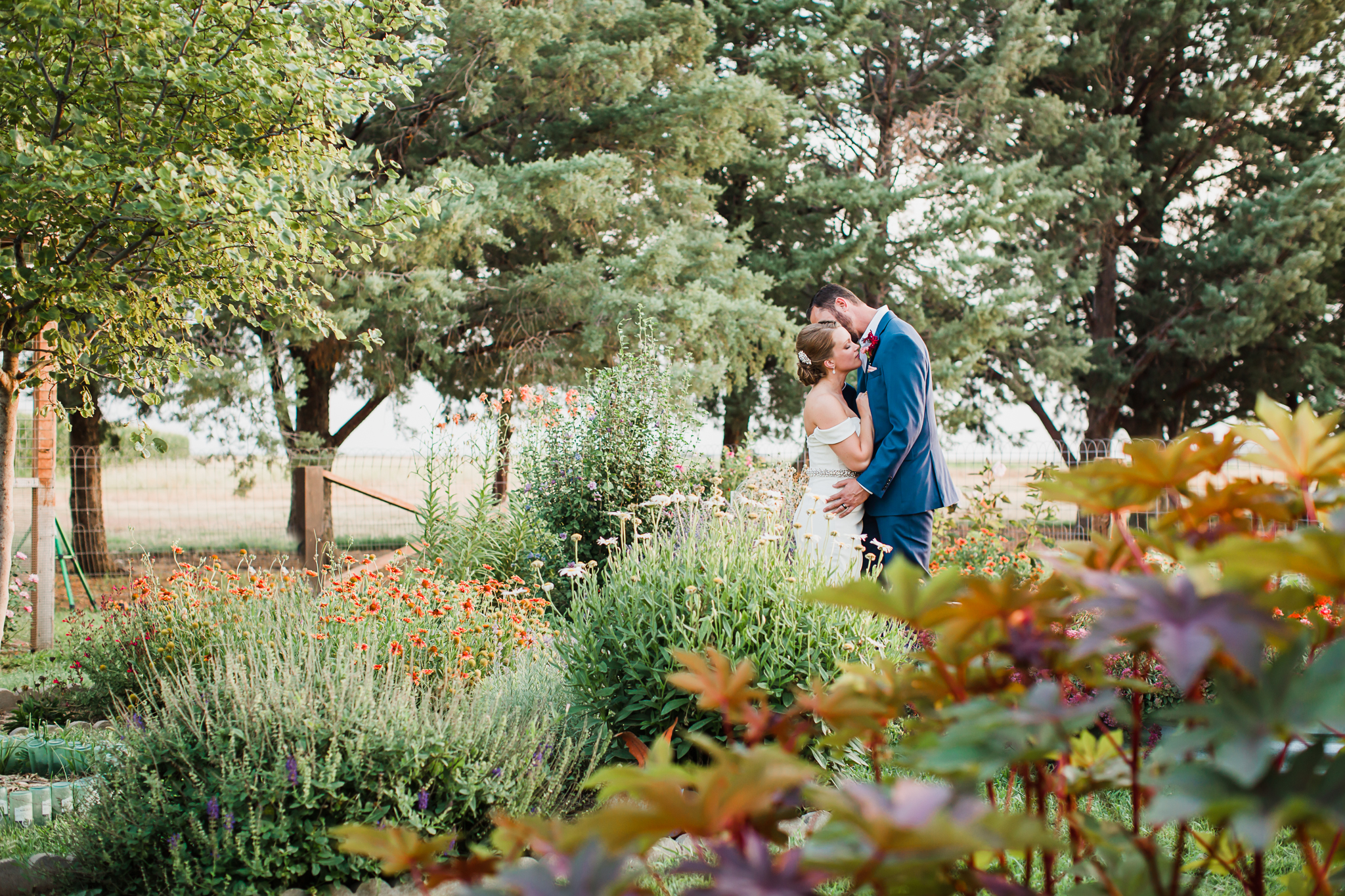 Brian + Aliese | Summertime Garden Wedding in Dumas, Texas