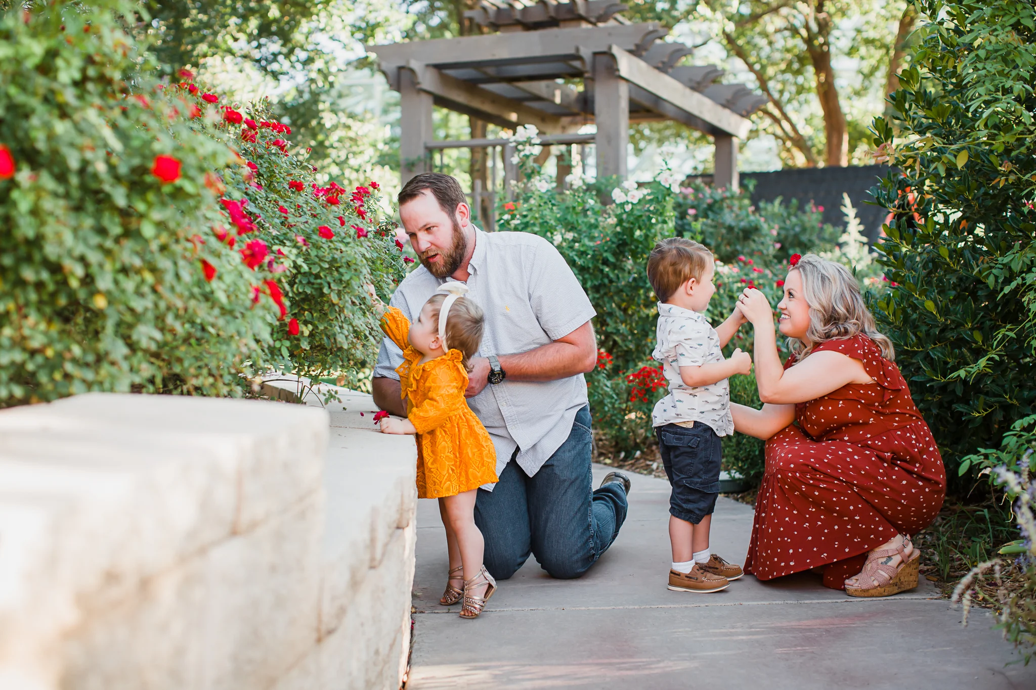The Green Family | Vivid Family Photos at Amarillo Botanical Gardens