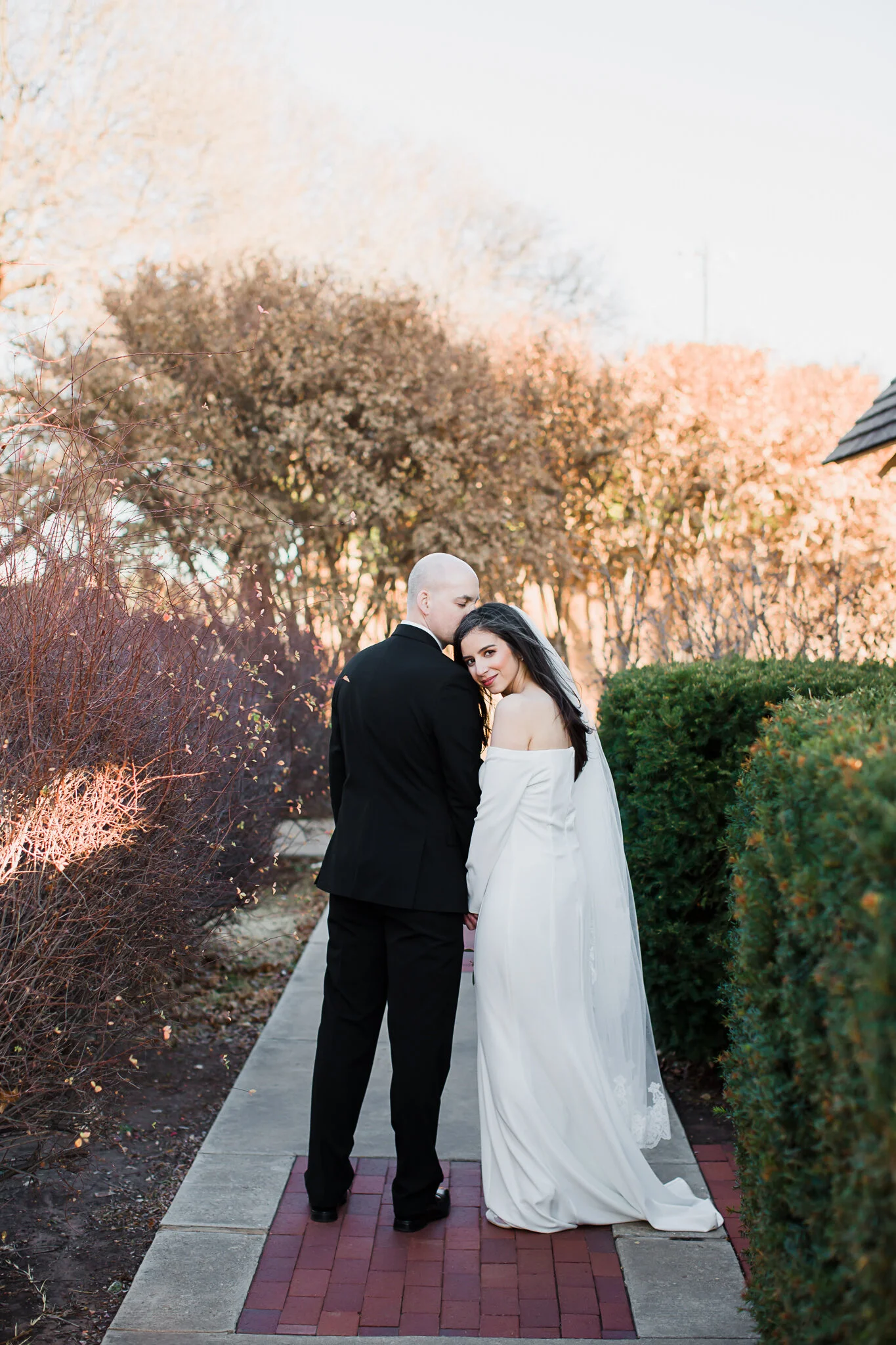Rebecca + Jake | Simple and Bright Winter Wedding Day at St. Paul's in Lubbock