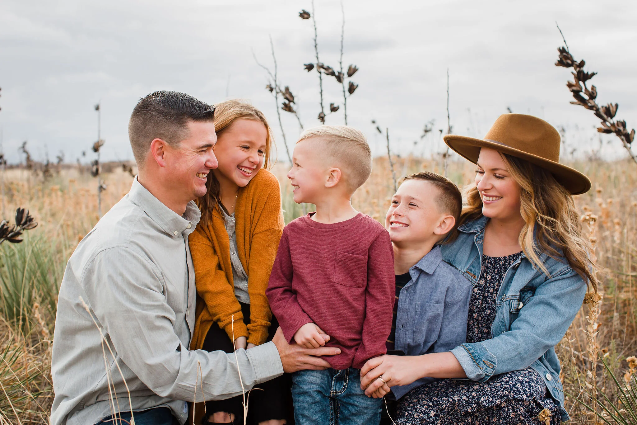 The Coe Family | Breezy Late Fall Family Photos