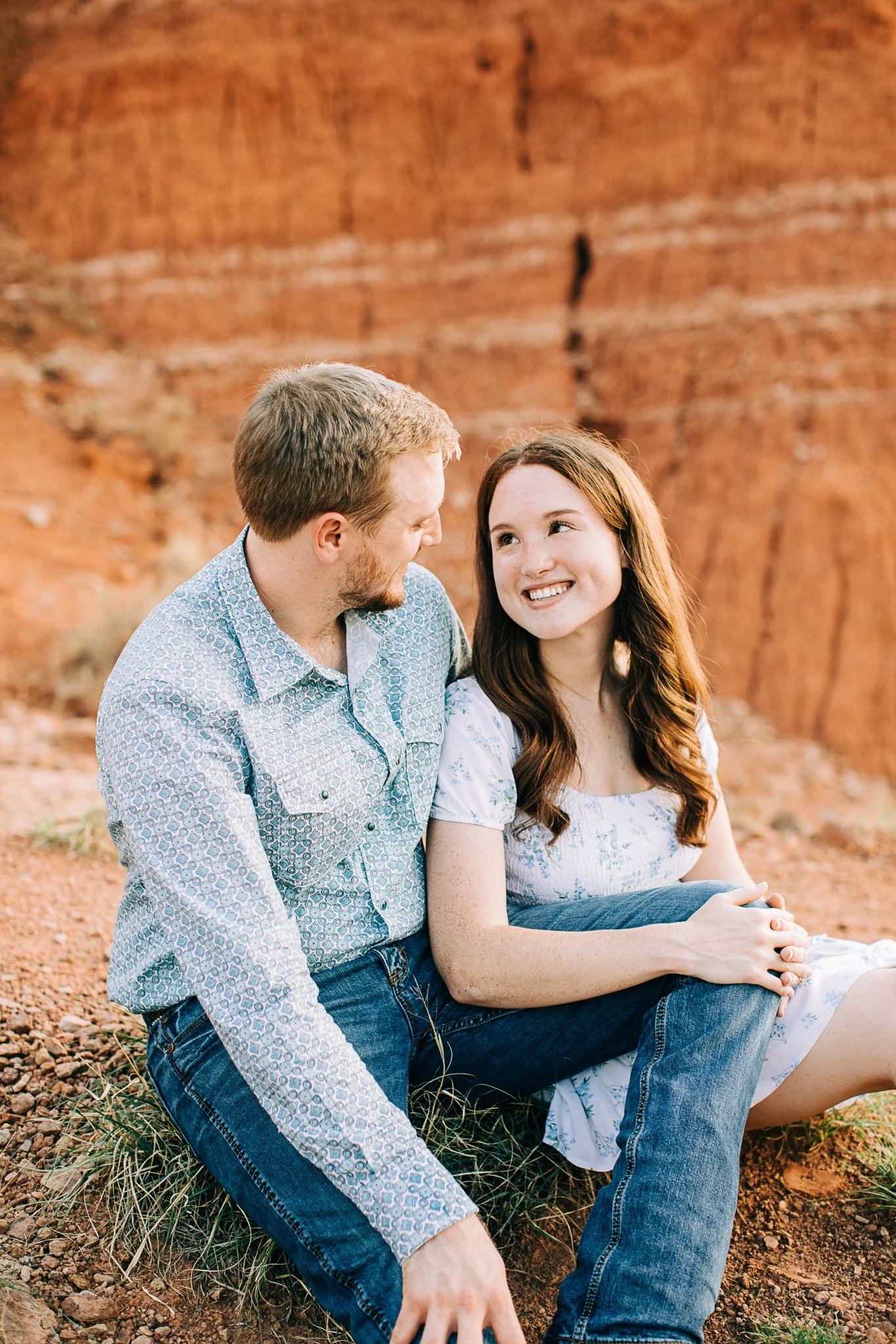 Chris + Brigid | Summertime Palo Duro Canyon Engagement Pictures