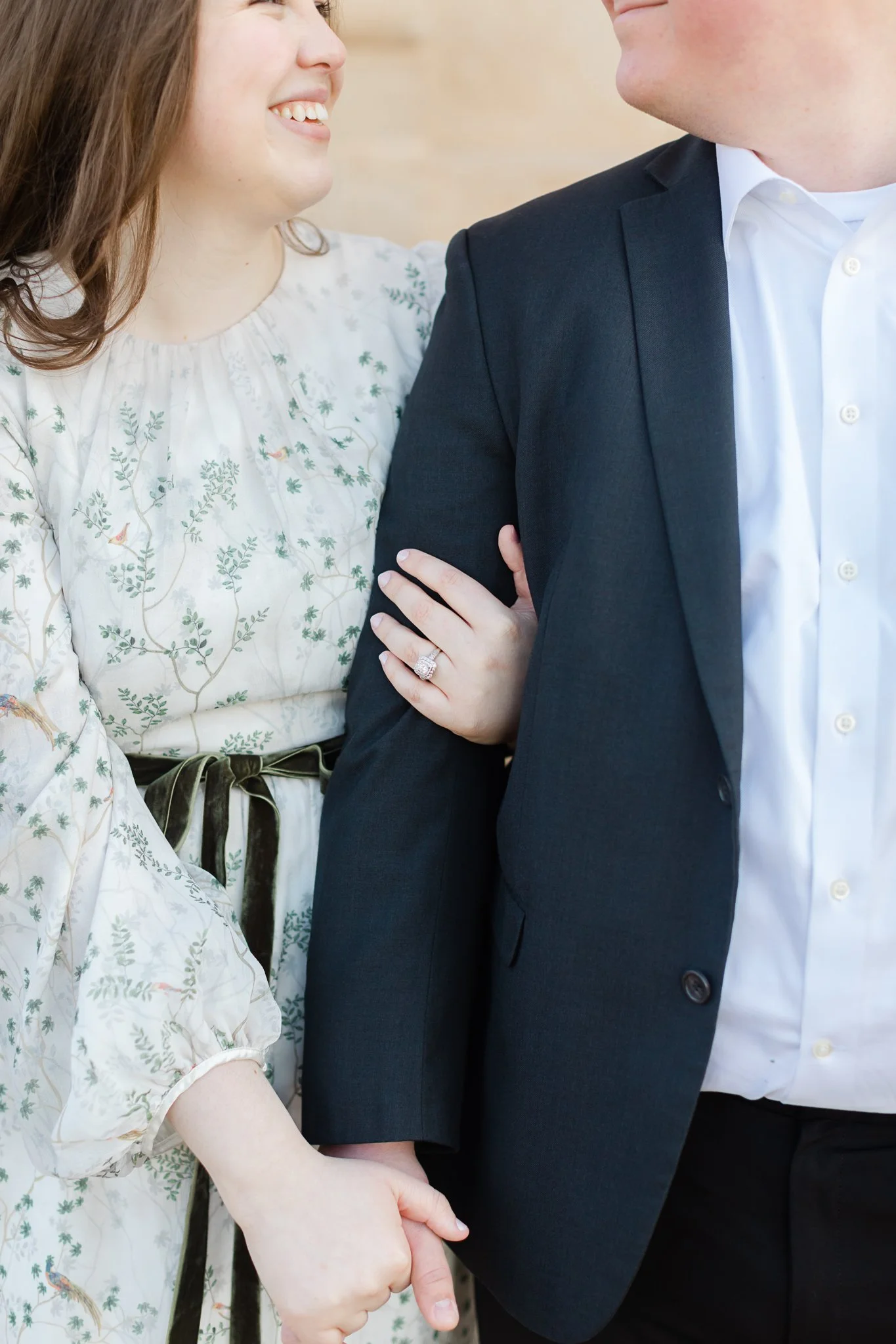 Alix and Nathan | Downtown Amarillo Engagement Pictures in the Spring