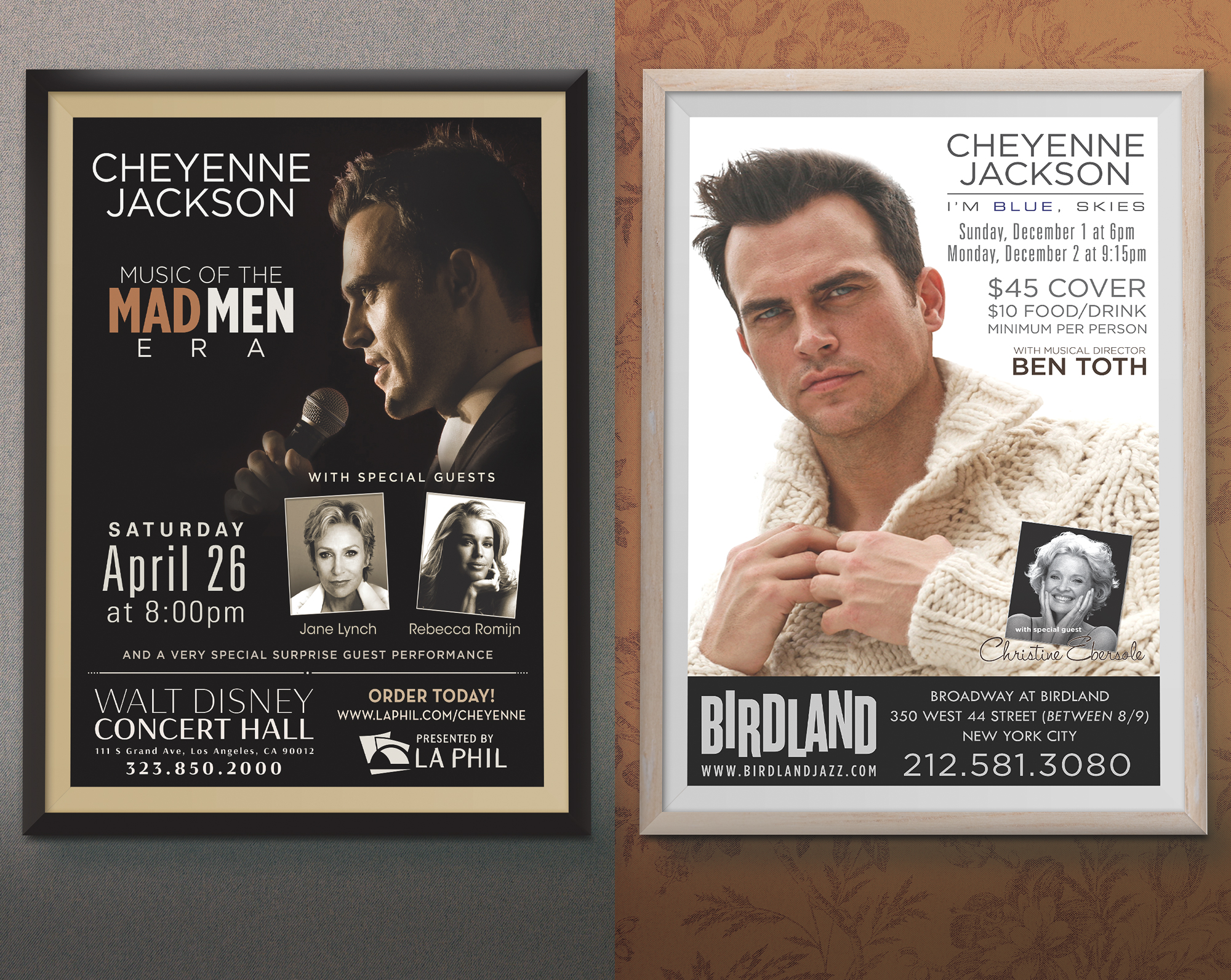 Cheyenne Jackson concert posters