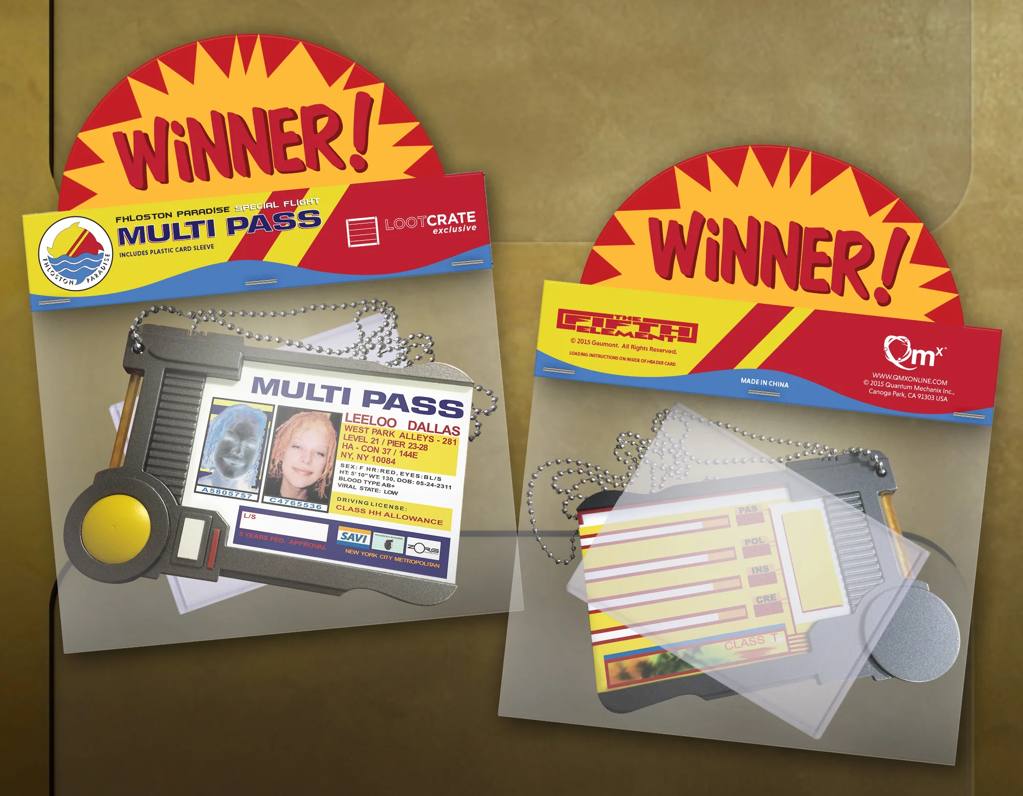 The Fifth Element "Multipass" Packaging