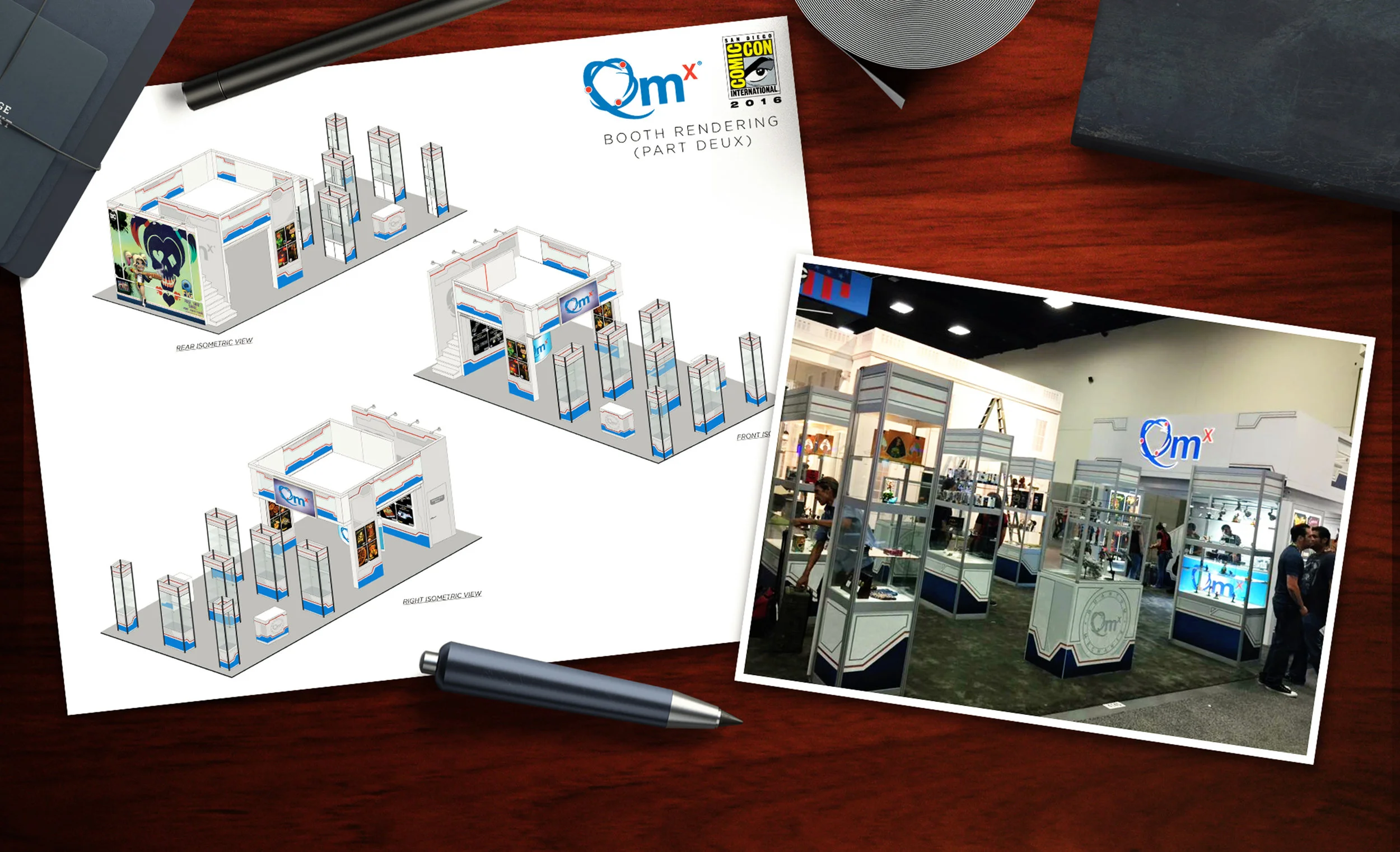 QMx San Diego Comic Con 2016 Booth design