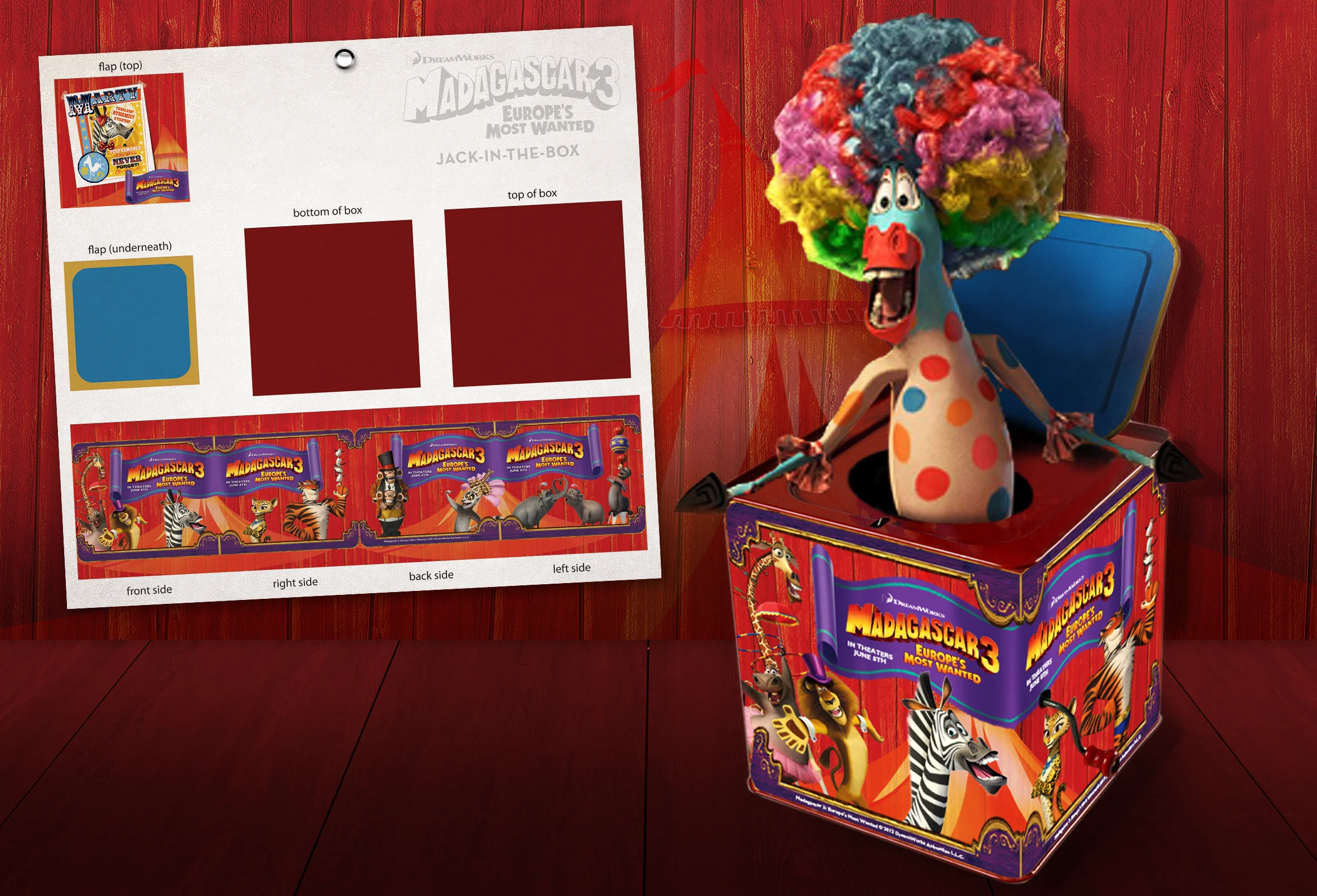 Madagascar 3 Jack-In-the-Box