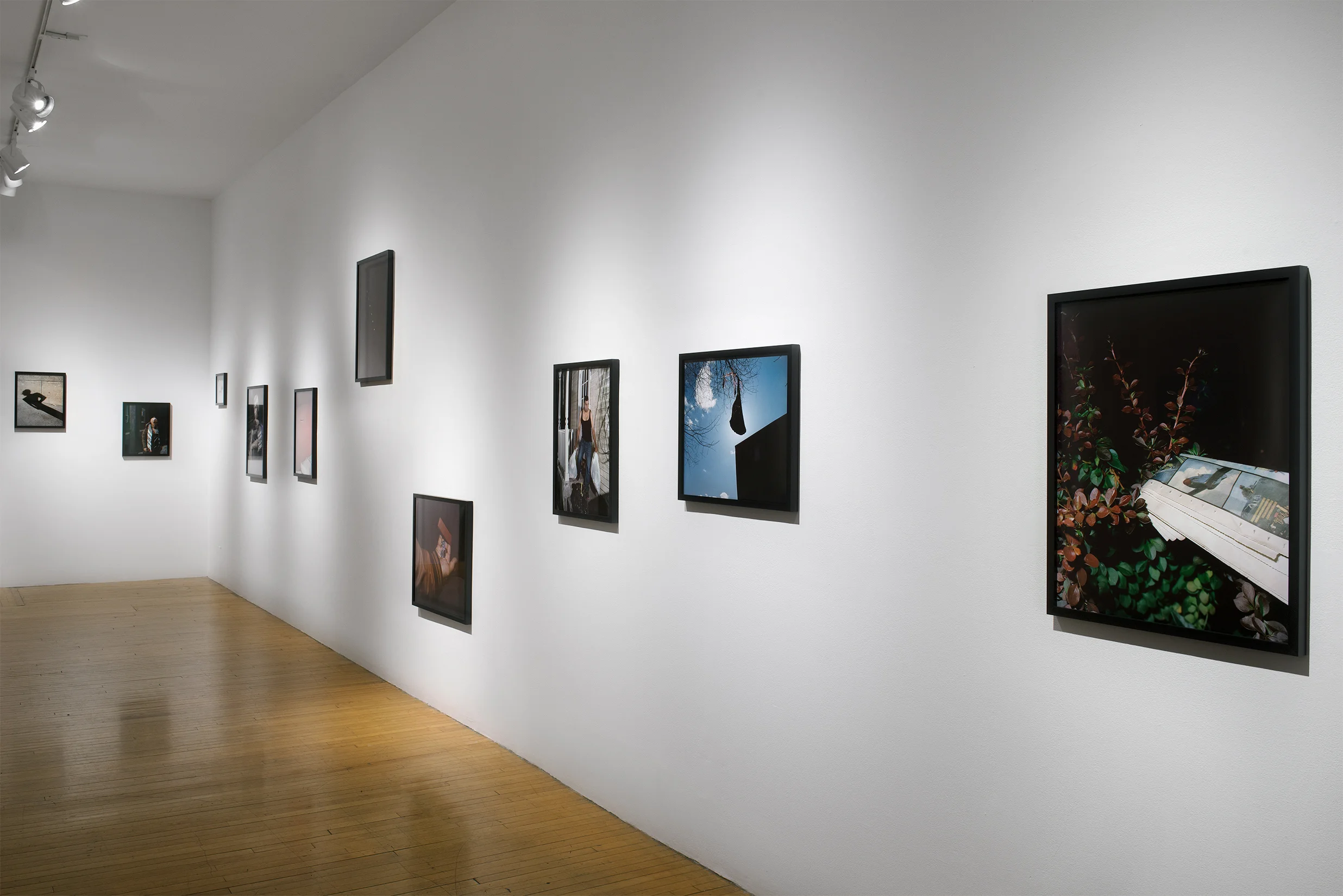 Almost Out Of Sky installation view , selected works. MFA thesis exhibition, Bakalar Gallery, Boston, MA, 2016