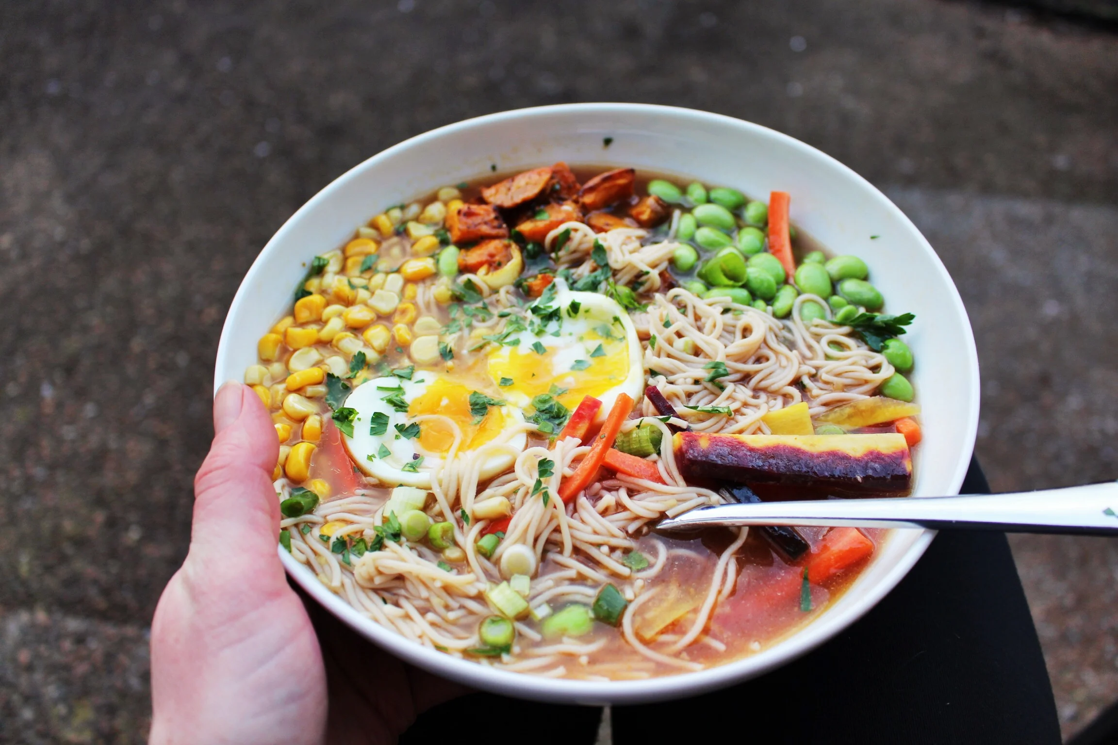 Veggie Ramen (with Legit Eggs)