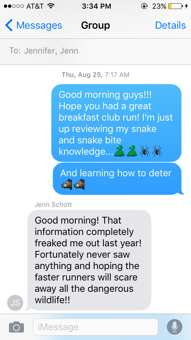 Snakes on a Trail/on my leg . . . 