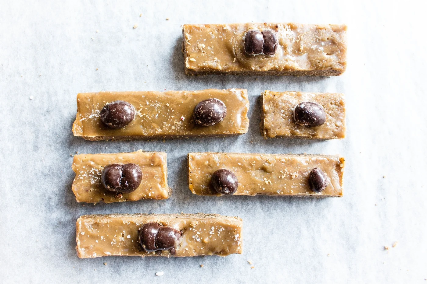 Espresso Shortbread with Butterscotch Glaze