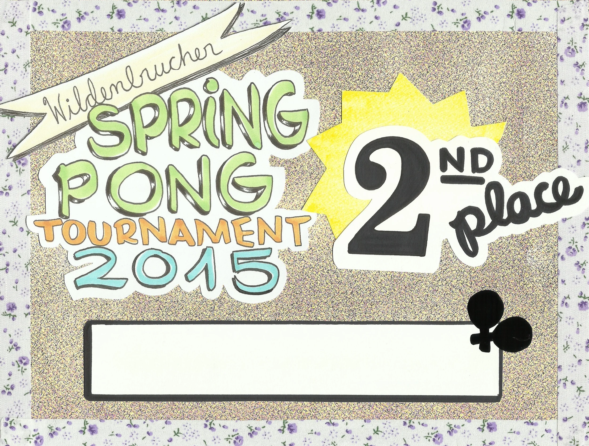 2nd Place, Spring 2015