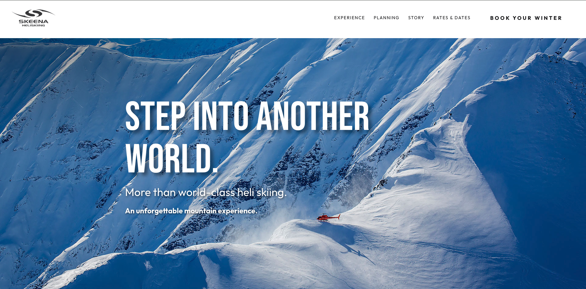 Skeena Heliskiing Website