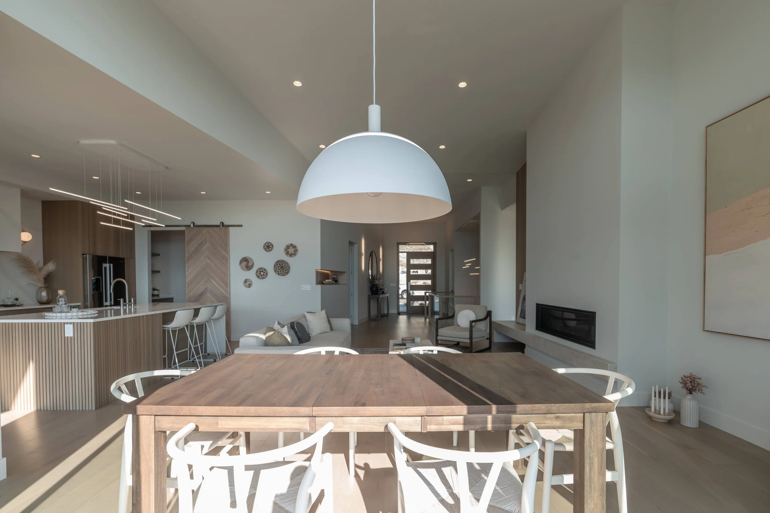 Lakestone Showhome dining area interior, Lake Country