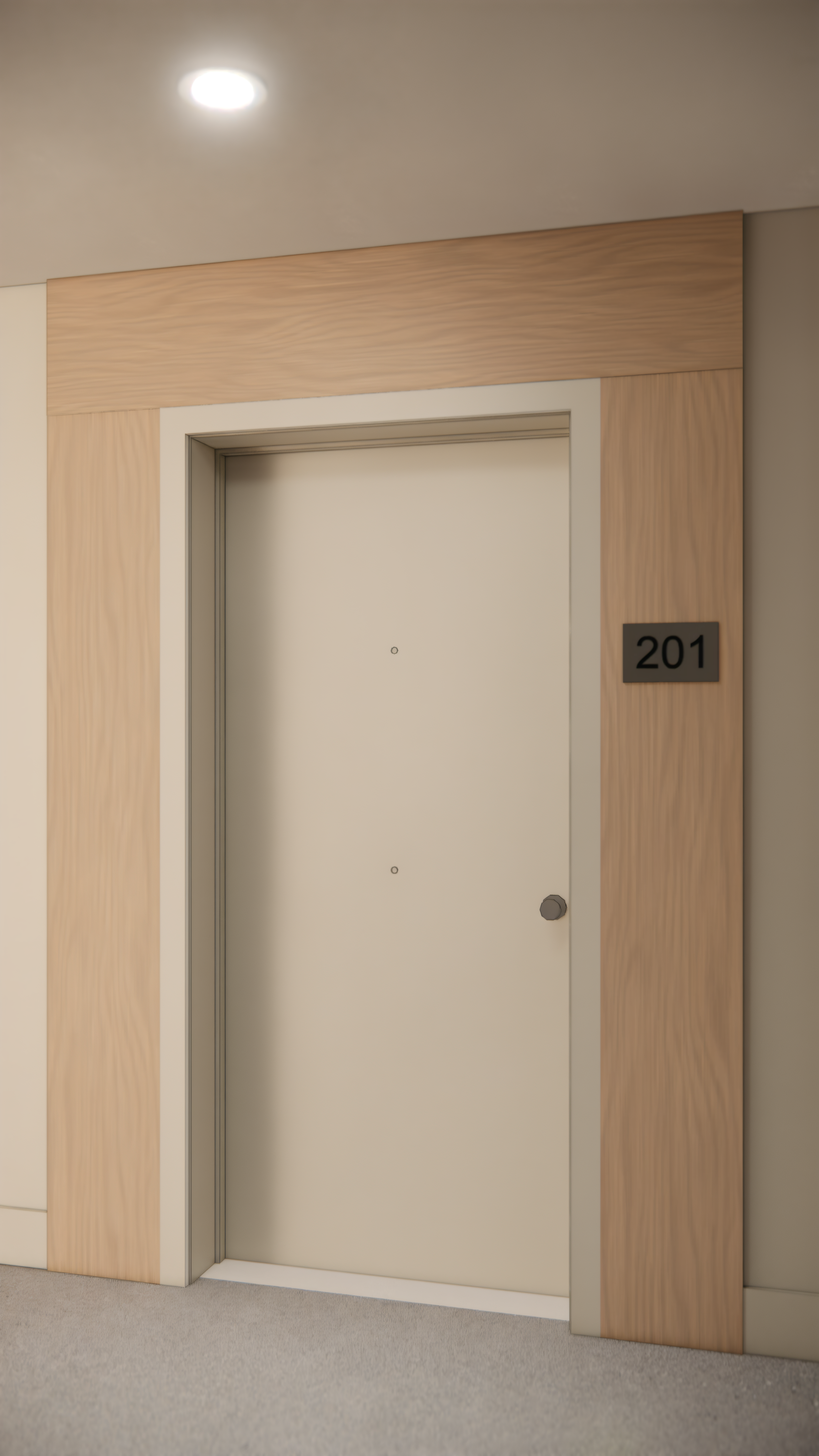 Brookside design render — suite entry
