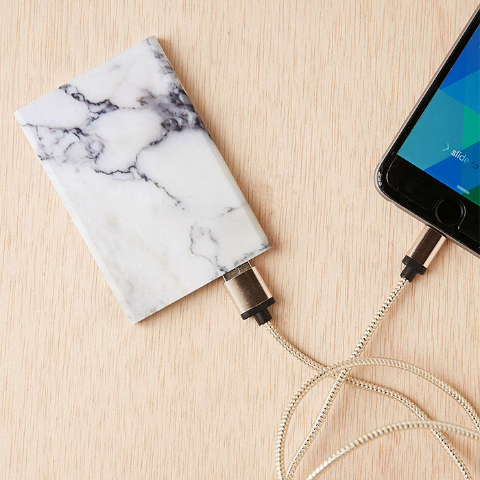  Slim Marble Portable Power Charger