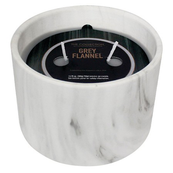 Grey Flannel Marble Jar Candle
