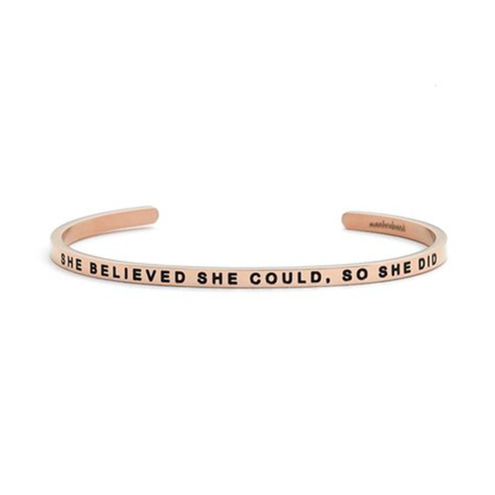 'She Believed She Could' Cuff