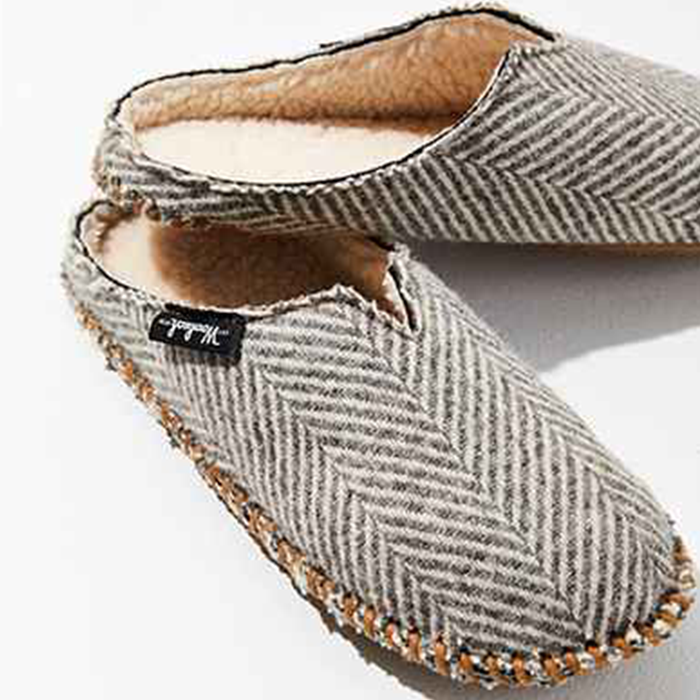 Woolrich Wool Herringbone Mill Scuff Slipper