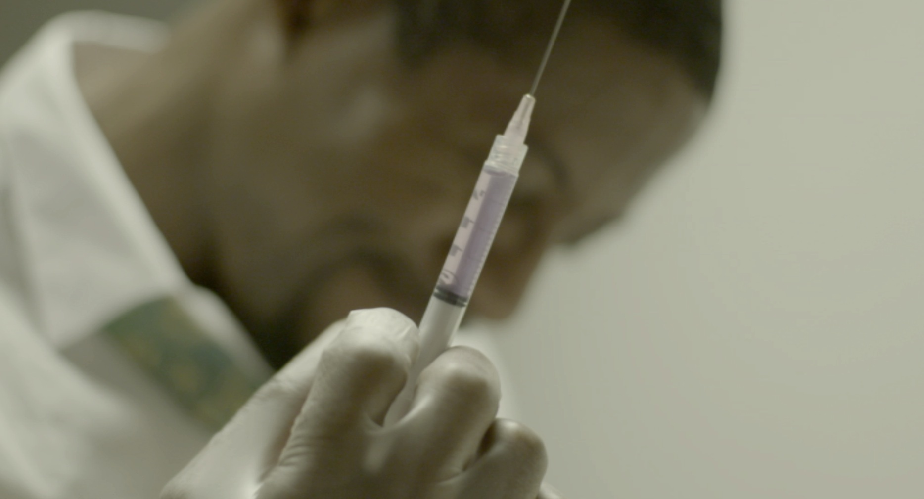  One of the great lessons from working on such a visual film was that there is a lot to be said by the things and not just the people. The shot of the syringe seemed like a simple insert, but it became much more in what it symbolized: The dad contemp