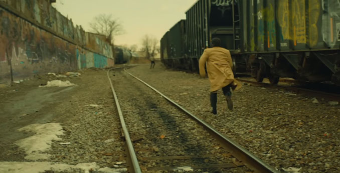 I couldn't find a screenshot of the car chase, but this is the part after :)