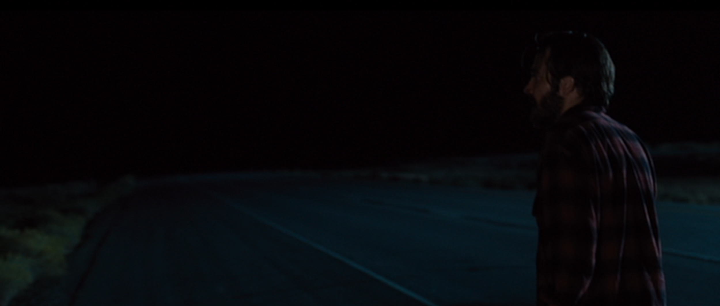 Nocturnal Animals - The road goes on forever in cool moonlight.