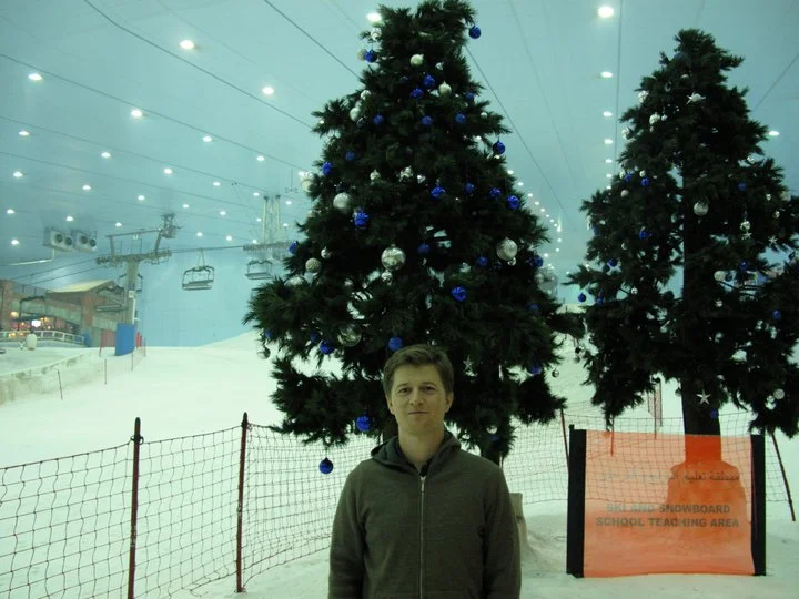  Indoor skiing in Dubai.