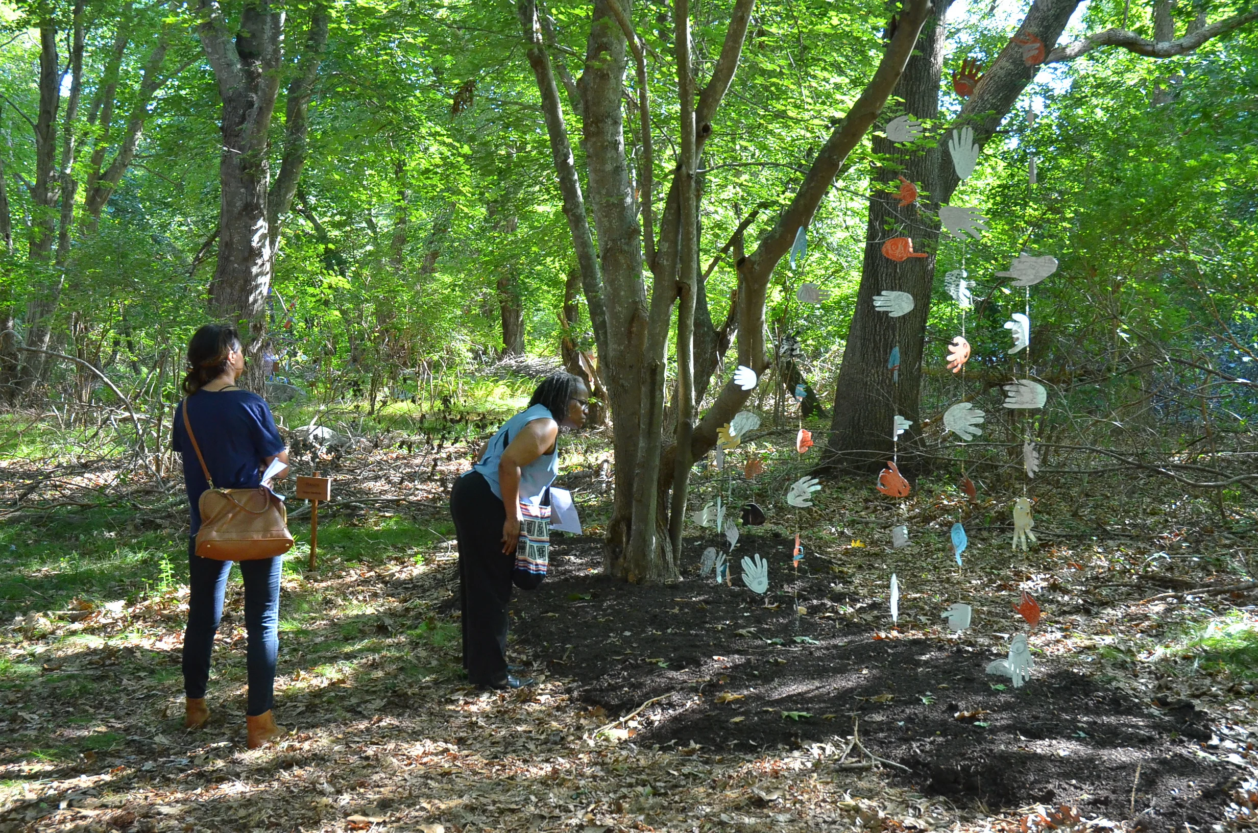 At the reception for South Kingston Land Trust's Art Trail