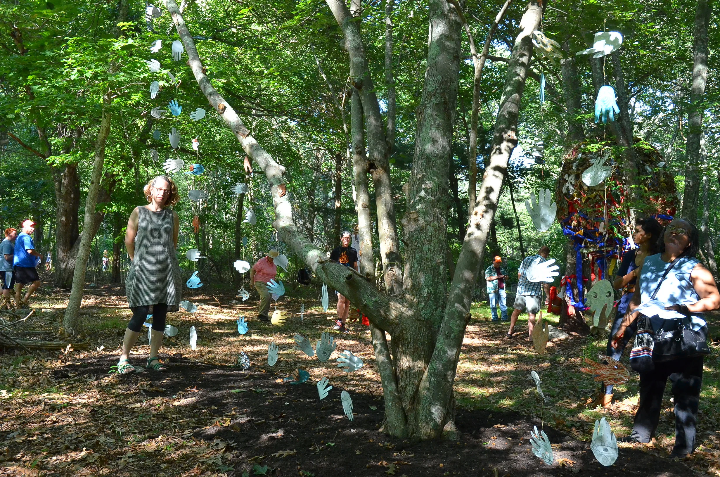 There was a wonderful crowd of viewers on a beautiful day.