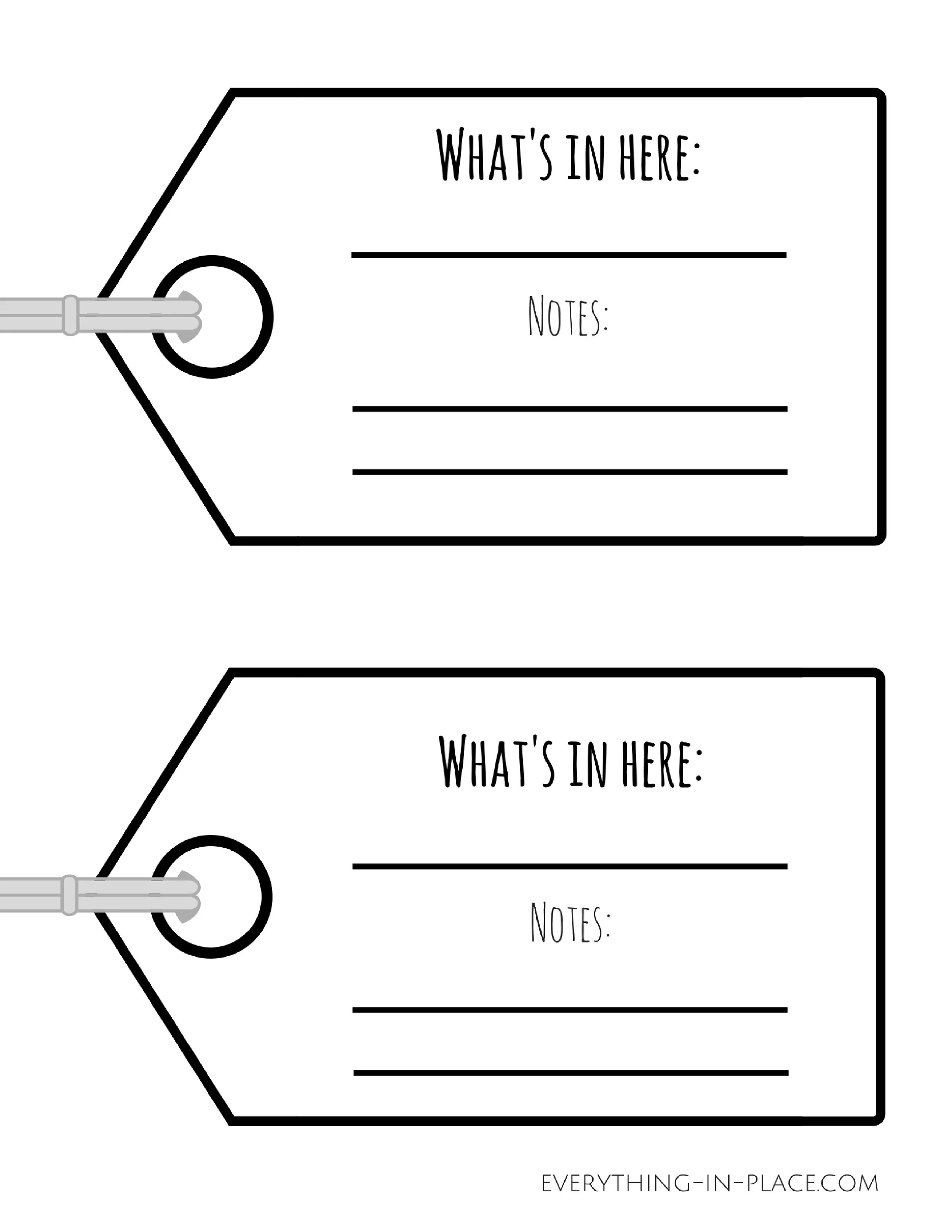 Free Printables — Everything in Place