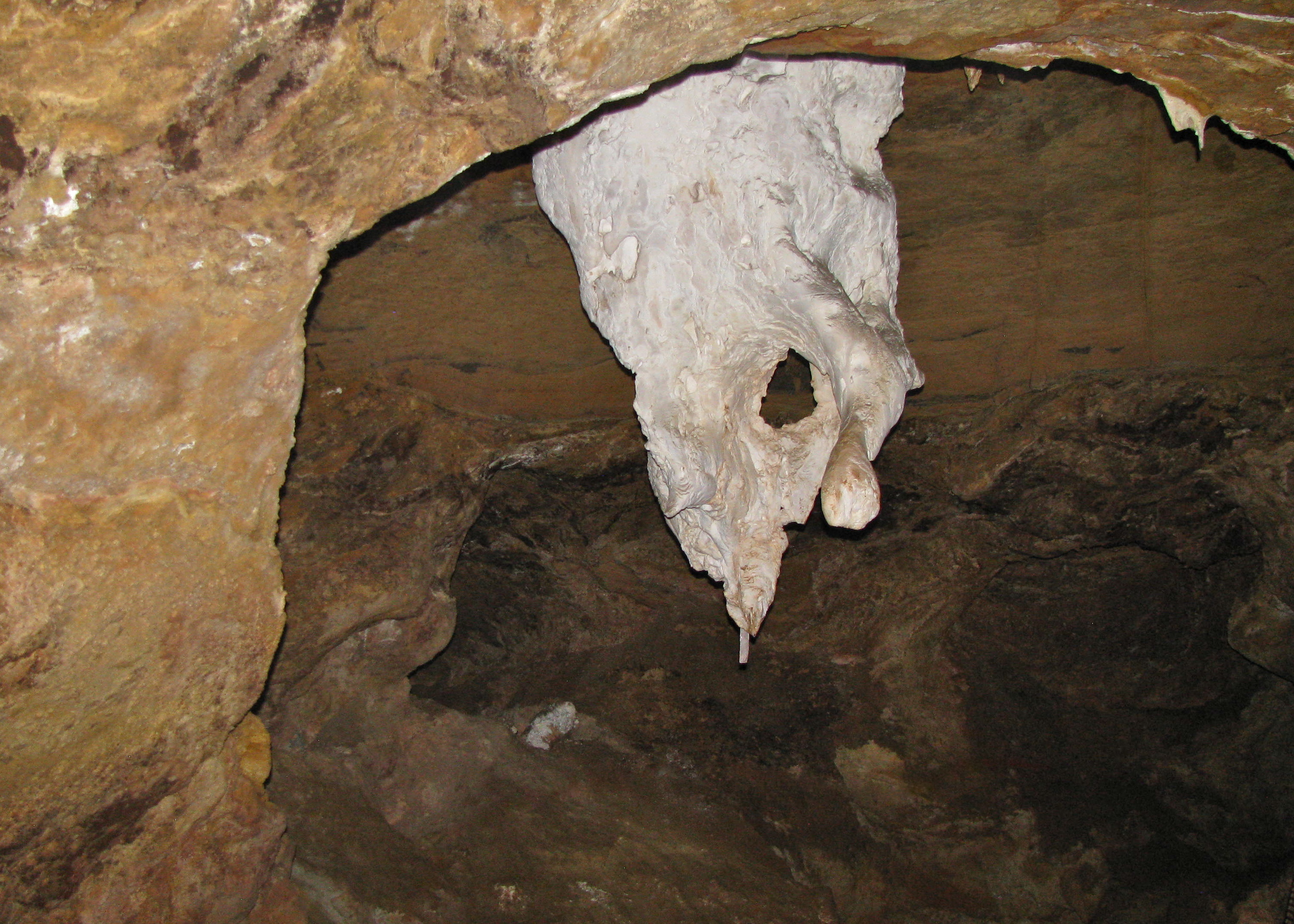 Gnome Dome with five-foot-long stalactite