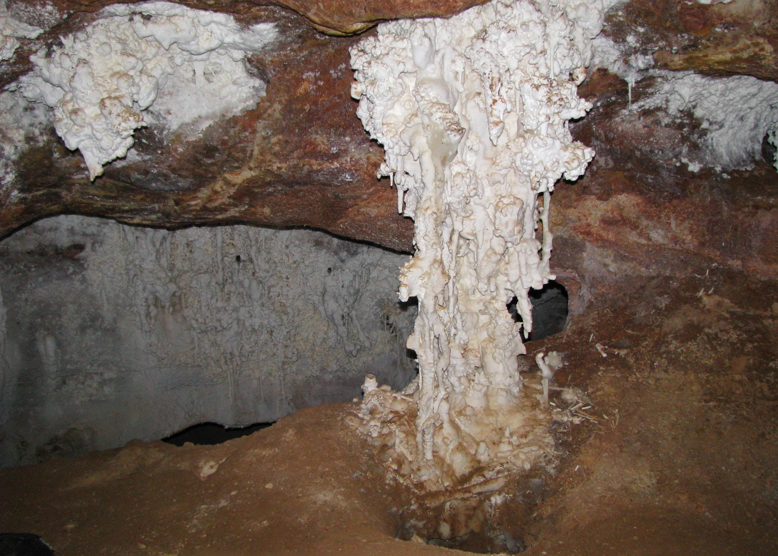White calcite column