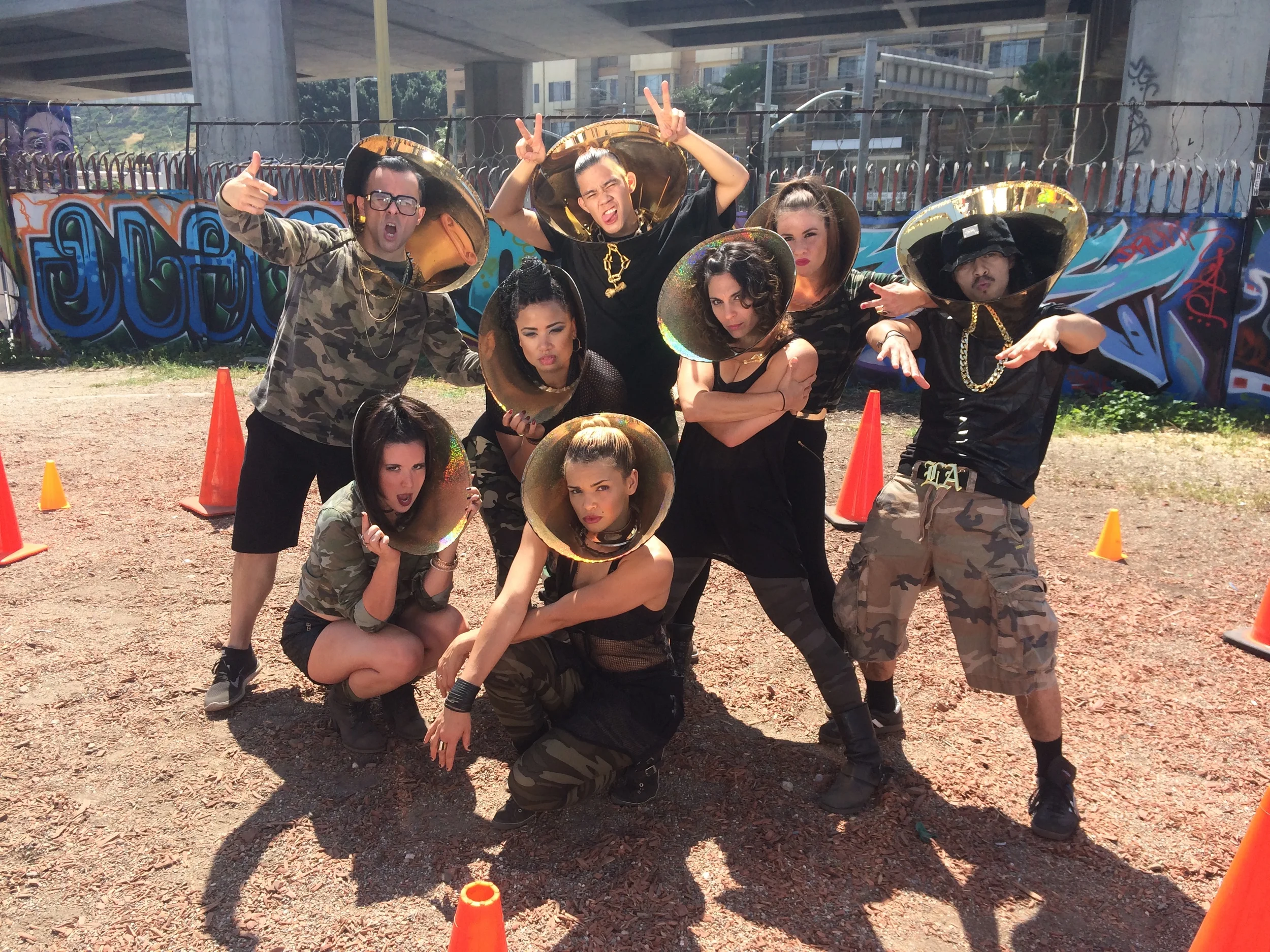 The dancers and I of #conezone - an awesome viral video coming for ya...! 