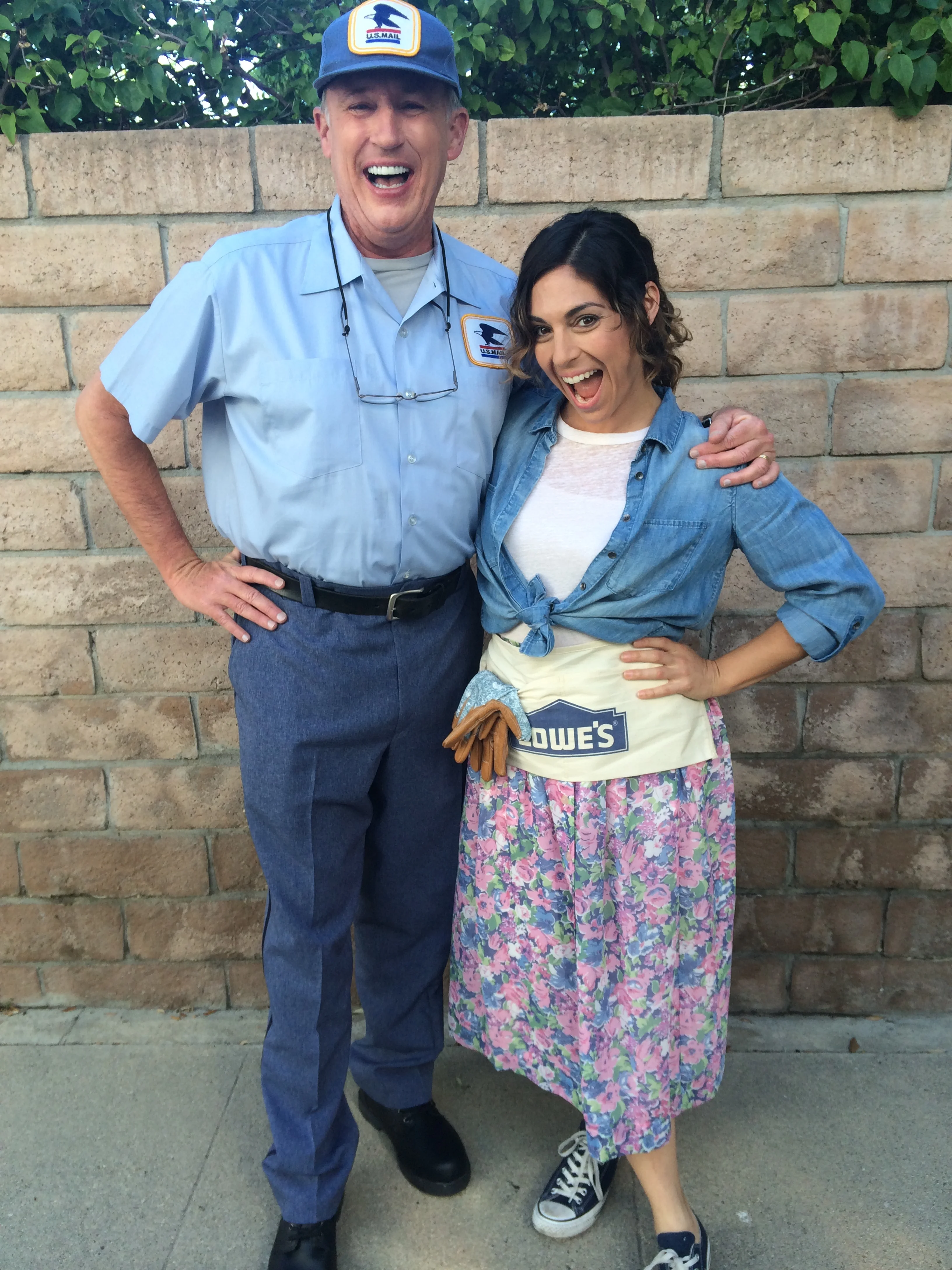 The mailman and I on set for Lowe's Hypermade Commercial