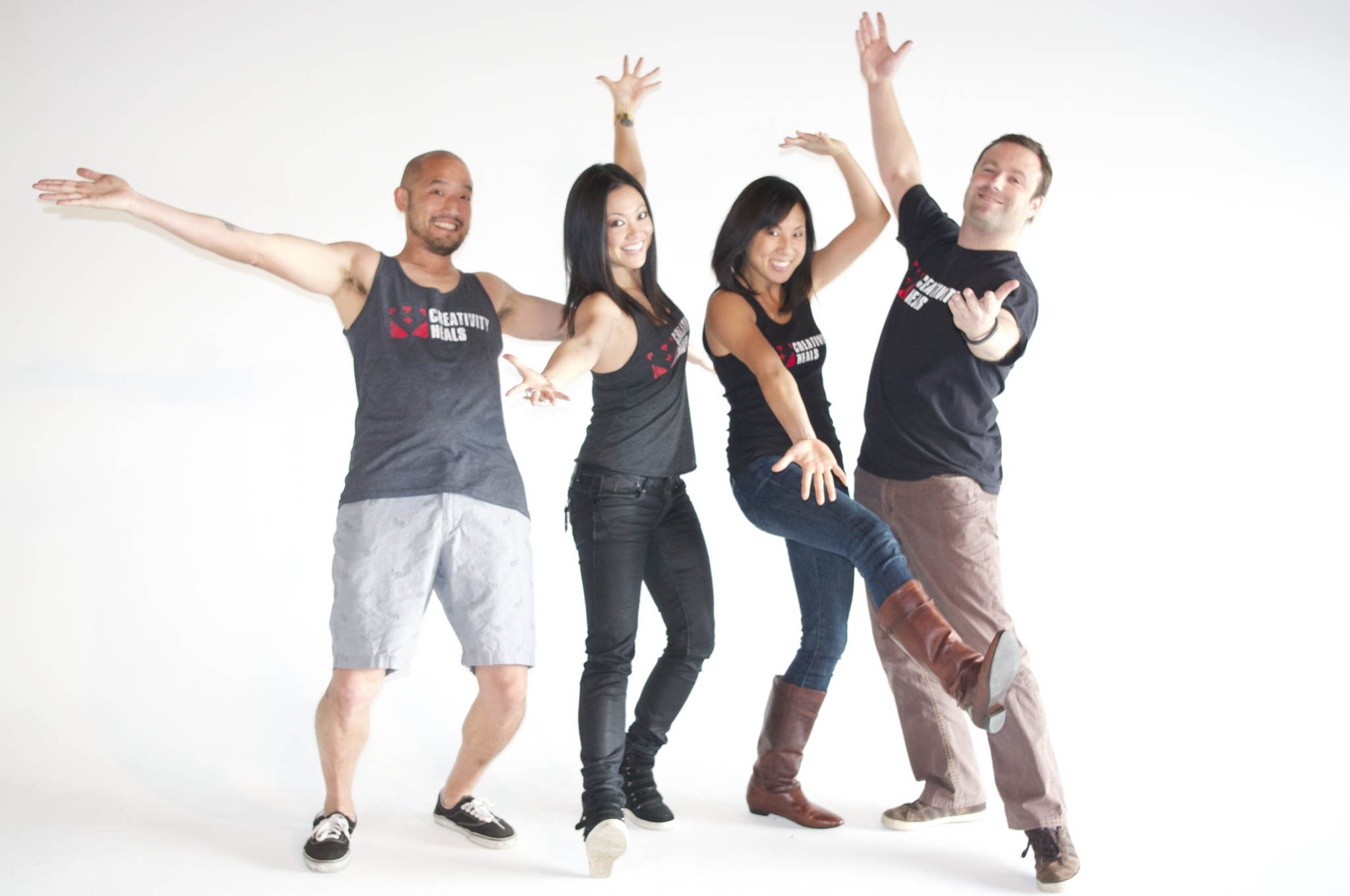 Creativity Heals cofounders: Jonathan Wang, Jenny Kita, Charleen Meyer, Matt Kessinger