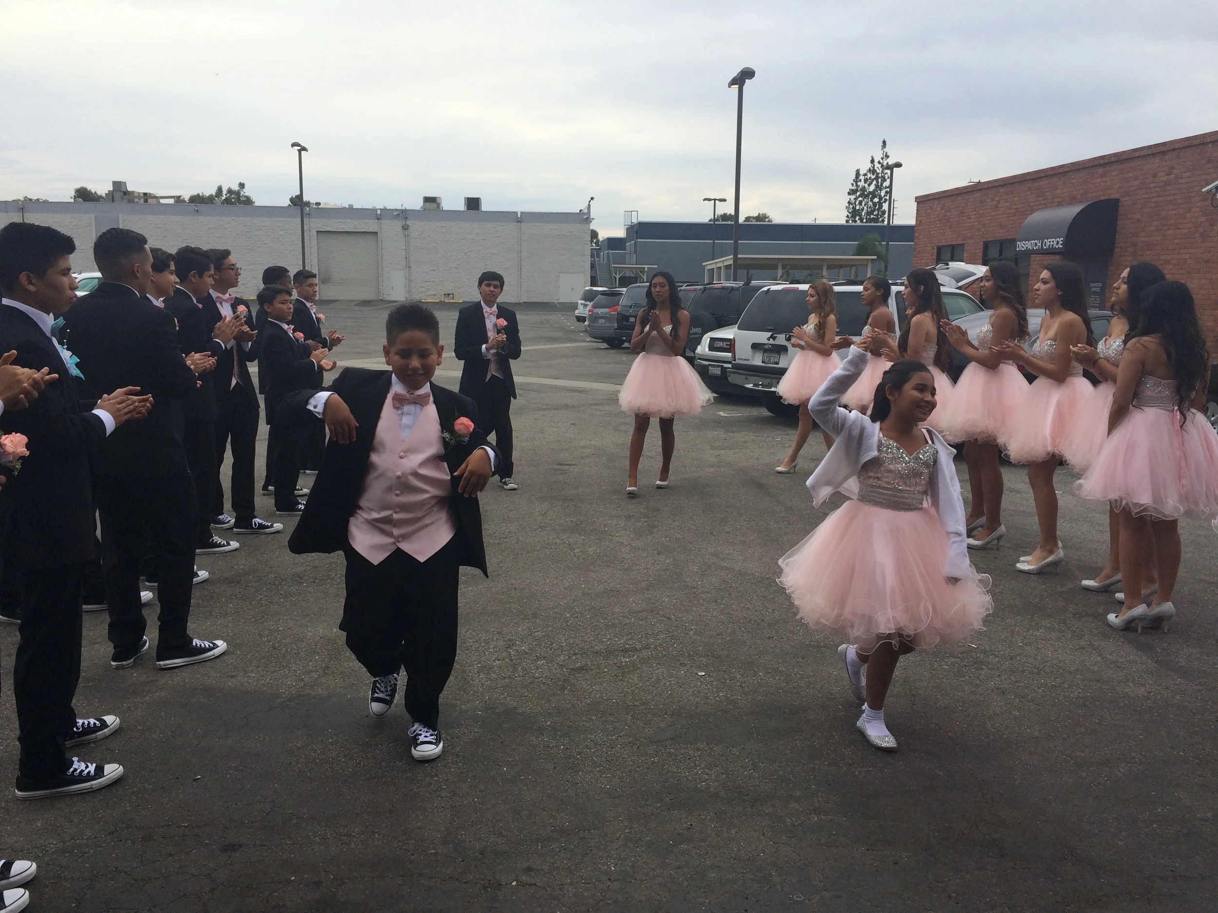 Rehearsing before showtime!