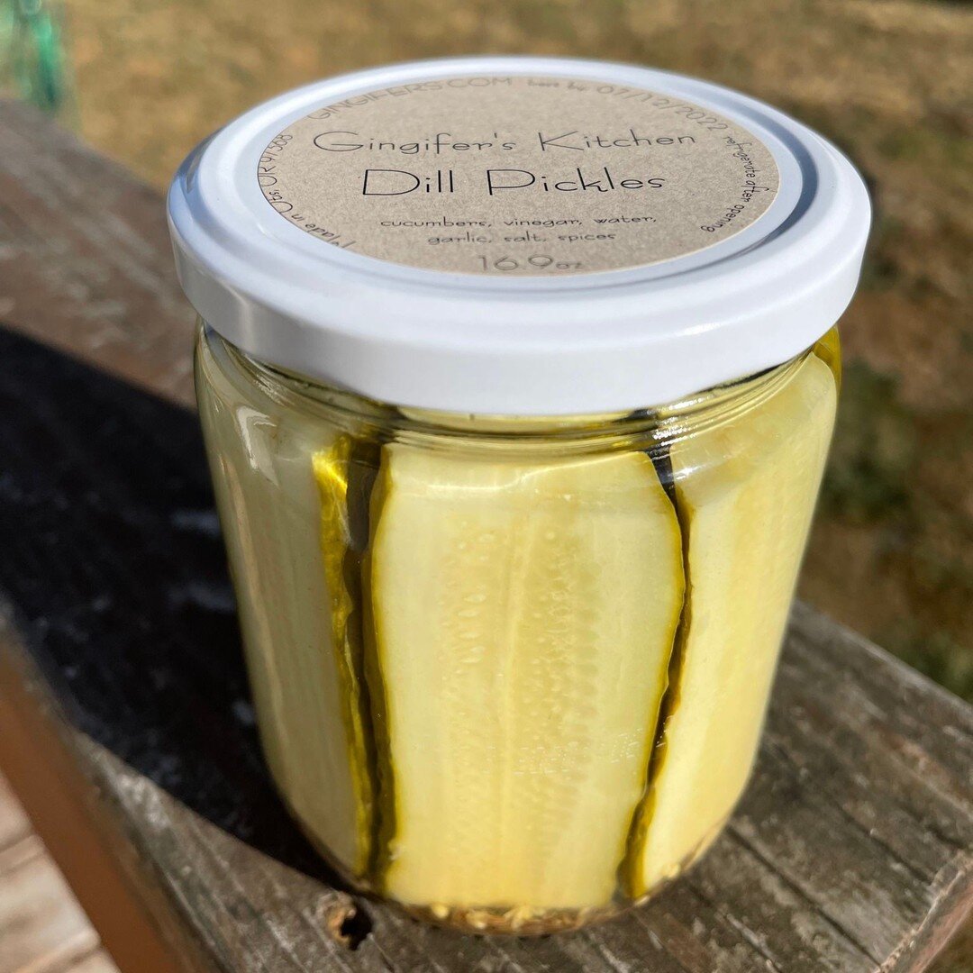 Dill Pickles are finally back!  We will have regular and spicy versions at all the markets :) Our schedule this weekend is:
Friday Manzanita Farmers Market  4-7
Saturday Newport Farmers Market and Neskowin Farmers Market 9-1
Sunday Yachats Farmers Ma