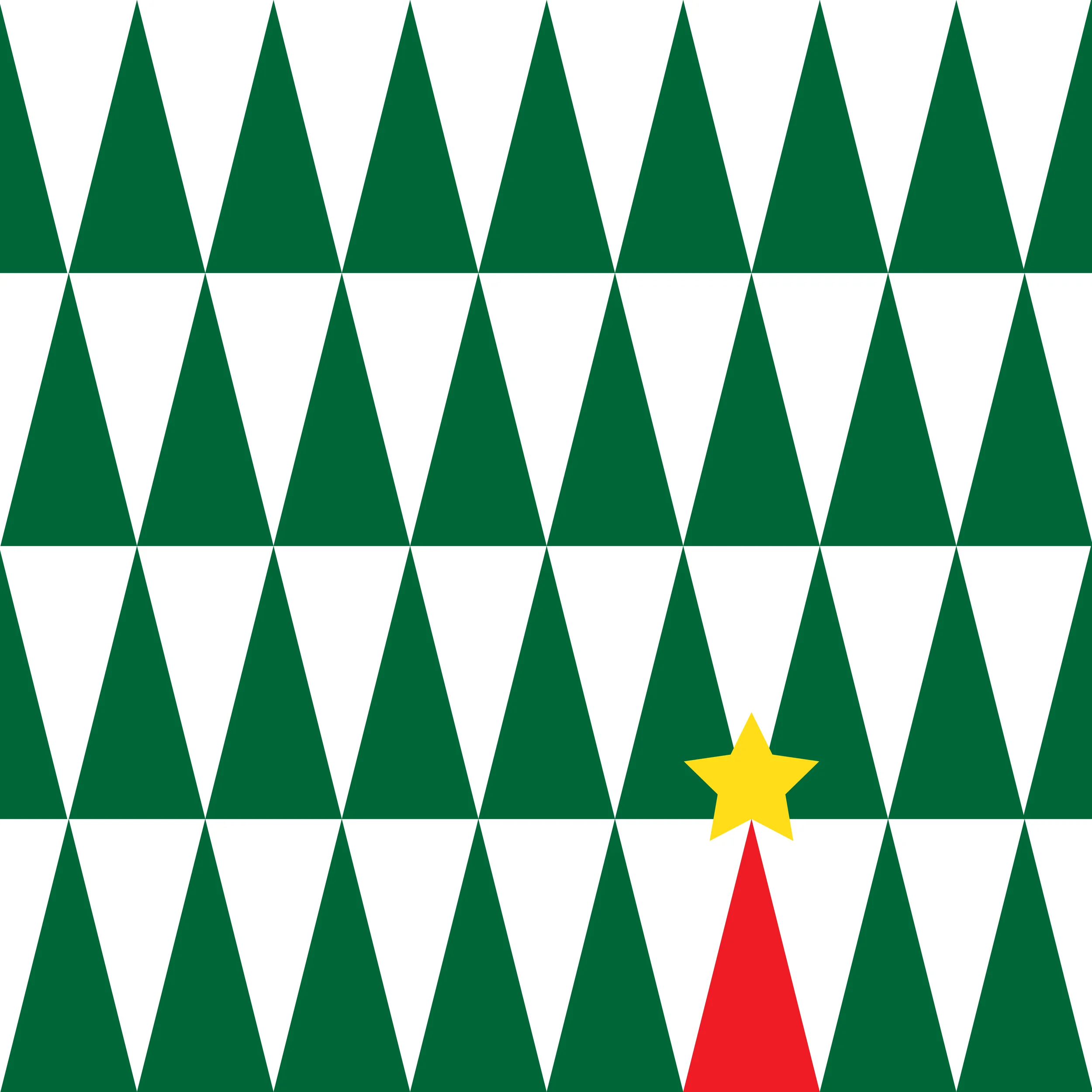 A Simple, Graphic Christmas Tree Pattern