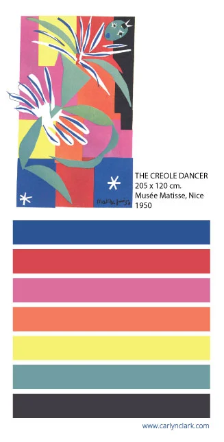 A Color Palette in Honor of Henri Matisse's Birthday