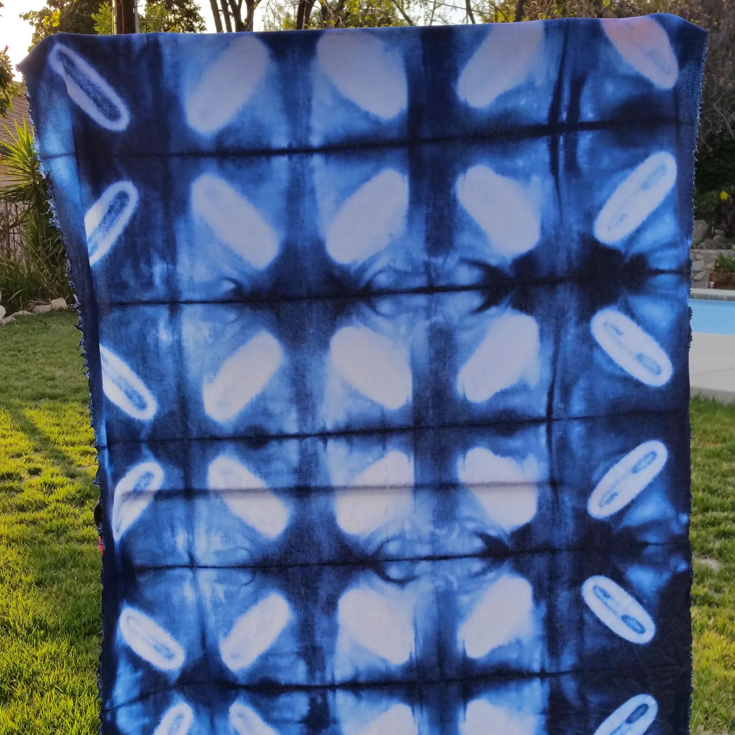 Shibori Folding and Dyeing, Day 2