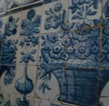 Azulejo tile mural from Alcochete, Portugal.