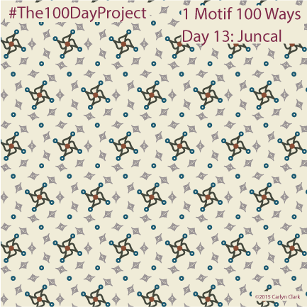The 100 Day Project - Day 13 of My "1 Motif 100 Ways" Pattern Series