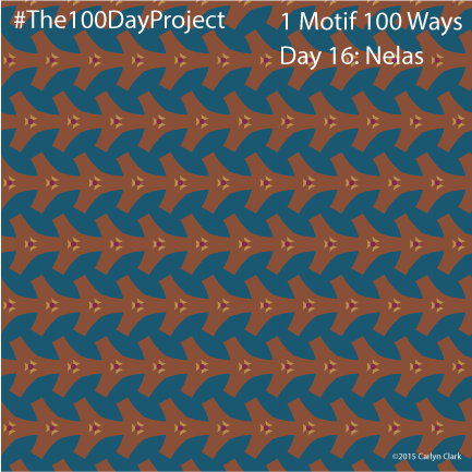 The 100 Day Project - Day 16 of My "1 Motif 100 Ways" Pattern Series
