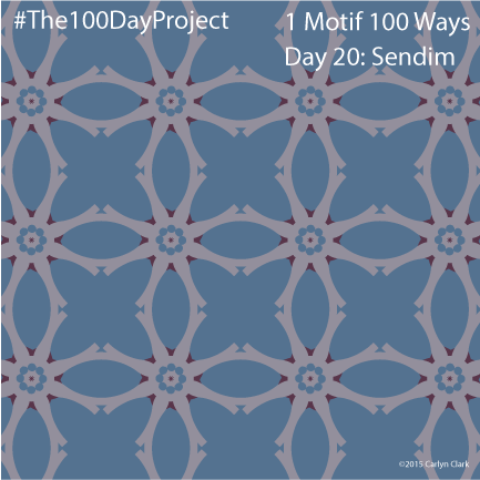The 100 Day Project - Day 20 of My "1 Motif 100 Ways" Pattern Series