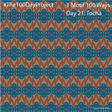 The 100 Day Project - Day 21 of My "1 Motif 100 Ways" Pattern Series